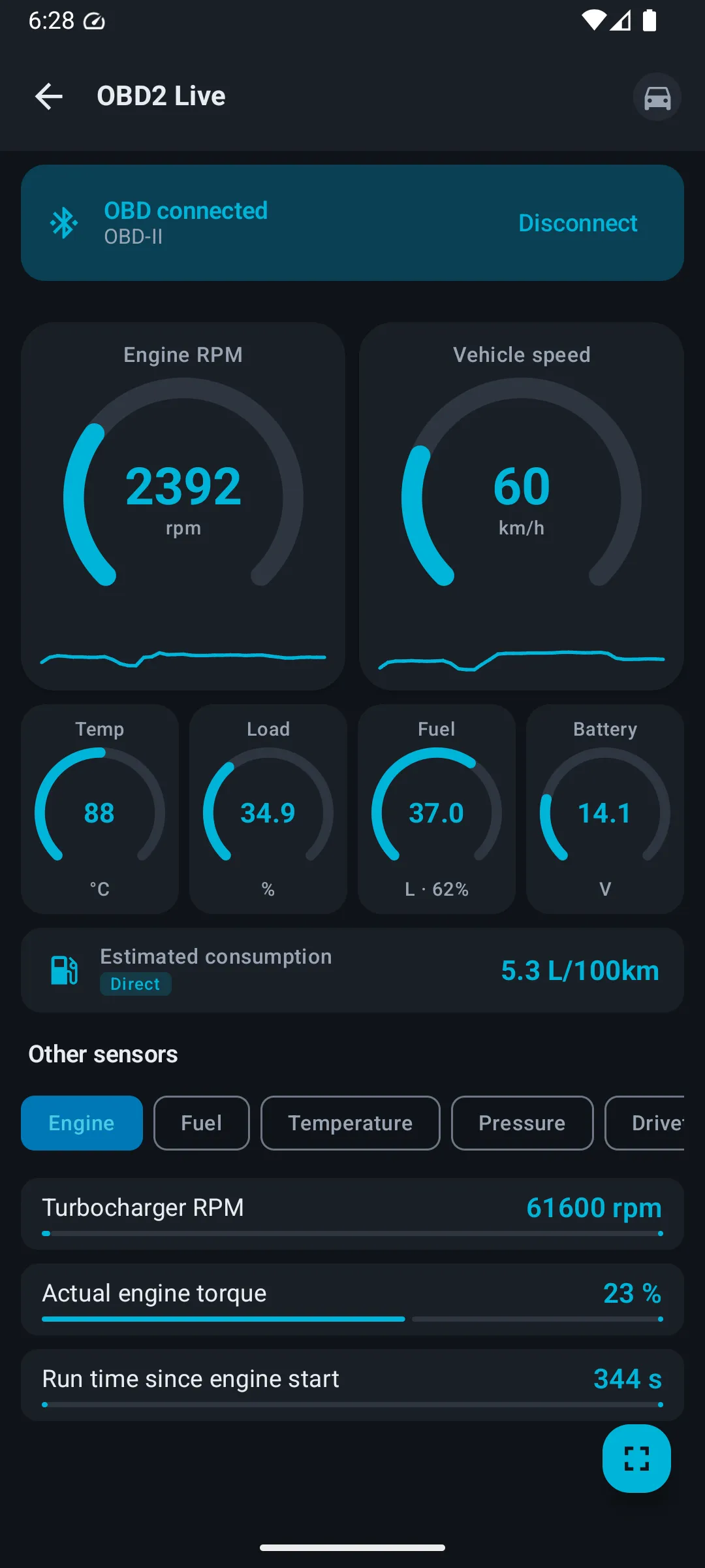 Plug in an adapter and your phone becomes the dashboard
